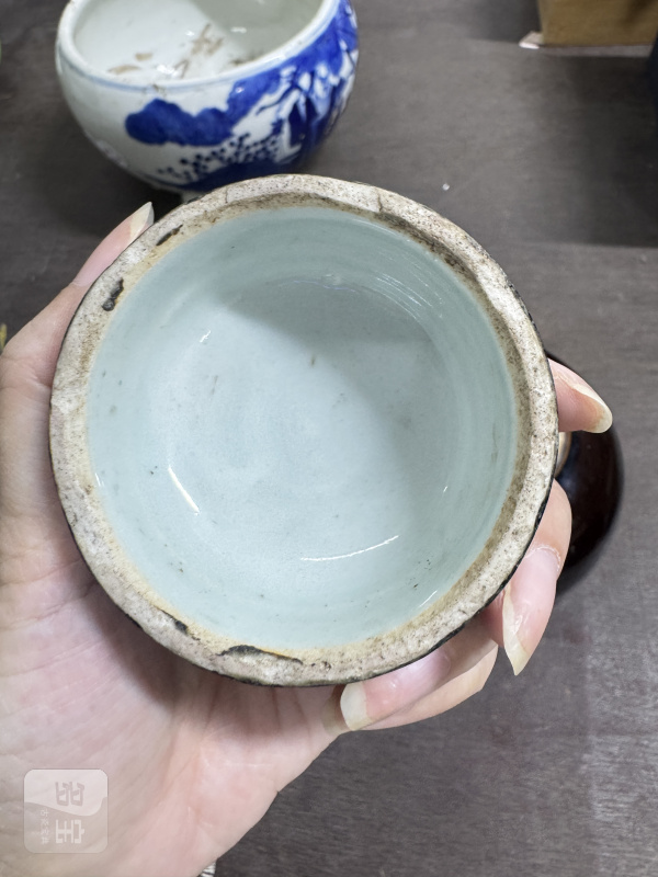 清 酱釉坛 - 图8